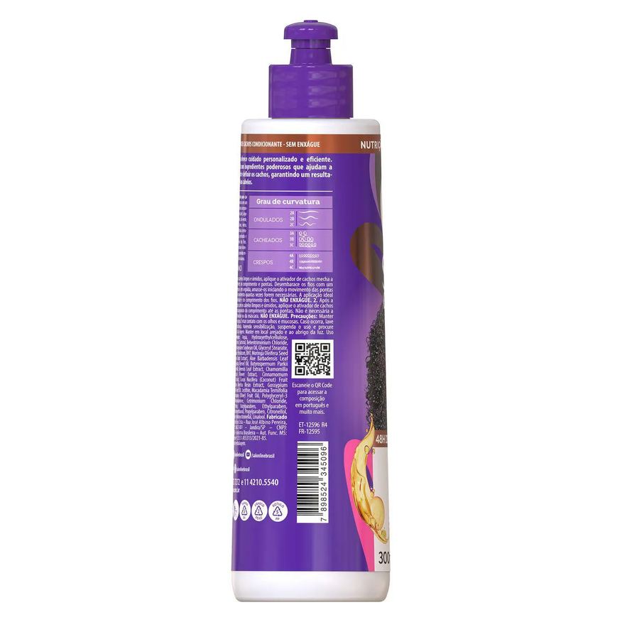 Salon Line Ativador de Cachos S.O.S Super Óleos Nutritivo 300ml