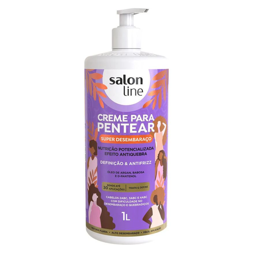 Salon Line Creme para Pentear Super Desembaraço 1L