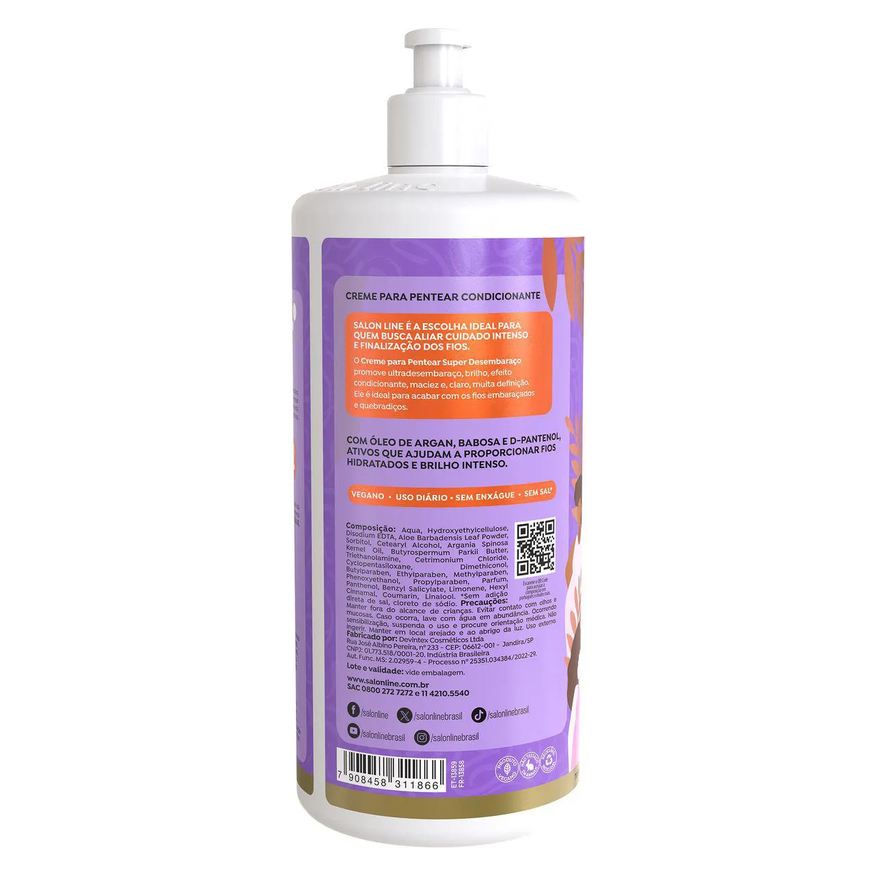 Salon Line Creme para Pentear Super Desembaraço 1L