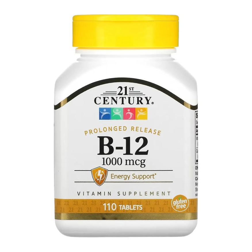 21st Century B12 1000 Mcg 110 comprimidos Sublinguais