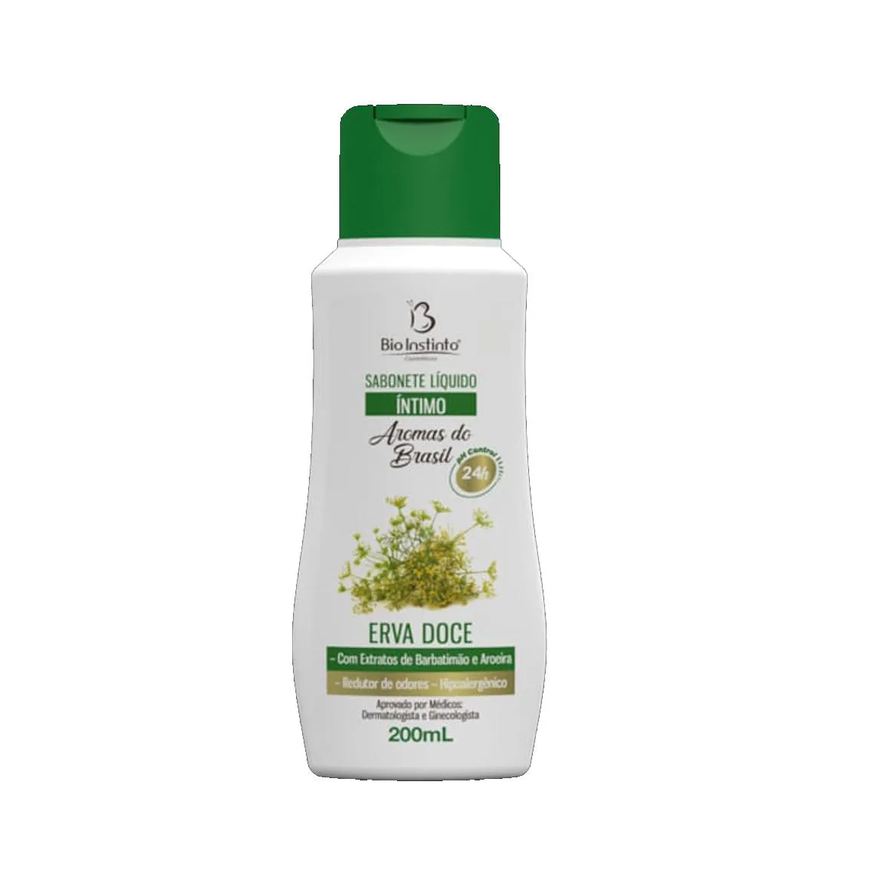Bio Instinto Sabonete Líquido Íntimo de Erva Doce 200ml