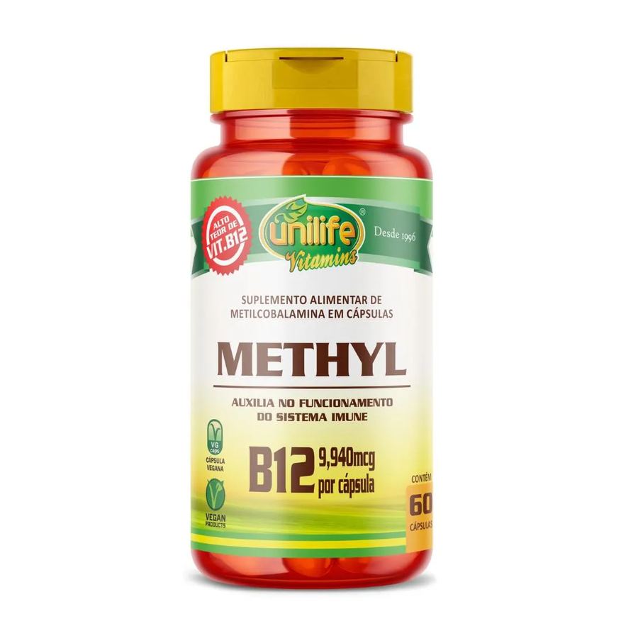 Unilife Vitamina B12 (metilcobalamina) 60 cápsulas 350mg