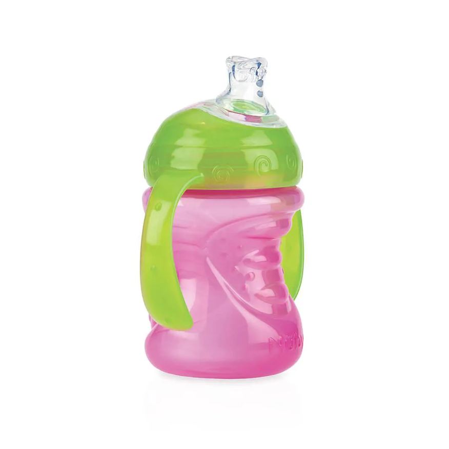 Nuby Copo de Transição com Alça Rosa