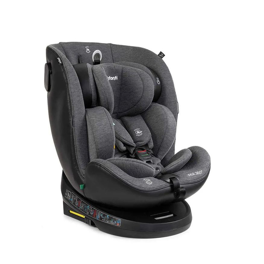 Infanti Cadeirinha Mia 0 a 36kg com Giro 360º e Isofix - Preto