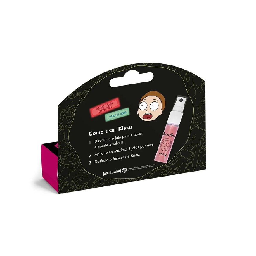 Bucal Spray Kissu Rick And Morty Frutas Vermelhas 15ml