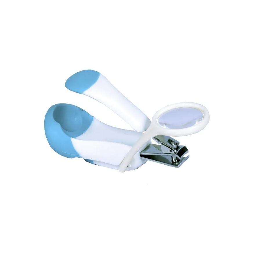 Clingo Cortador de Unhas com Lupa Azul