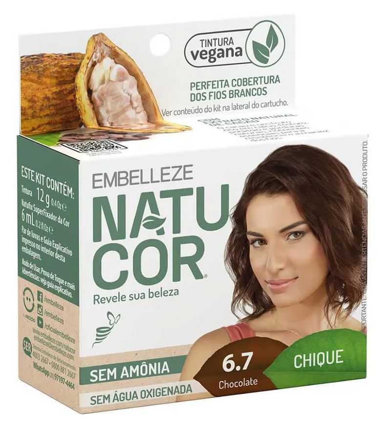 Natucor Tintura 6.7 Chocolate Chique
