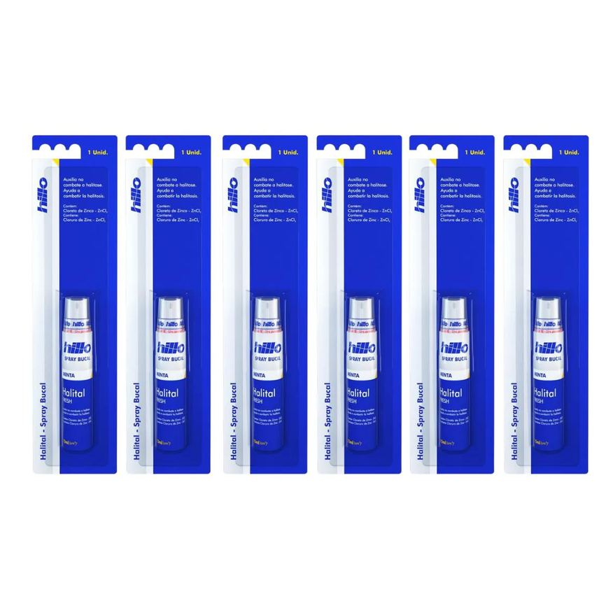 Hillo Kit C6 Spray Bucal de Menta Halital Fresh 15ml