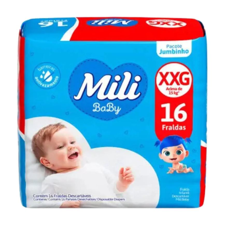Mili Fralda Descartável Tam Xxg Jumbinho - Baby