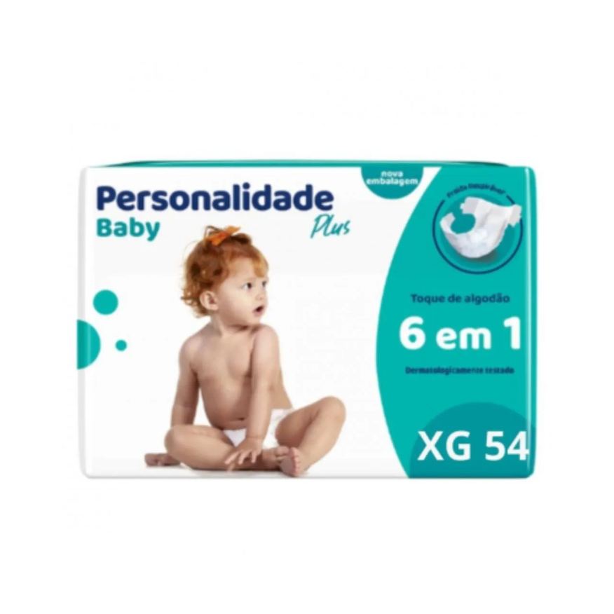 Personalidade Fralda Baby Plus Xg Conforto e Proteção C54