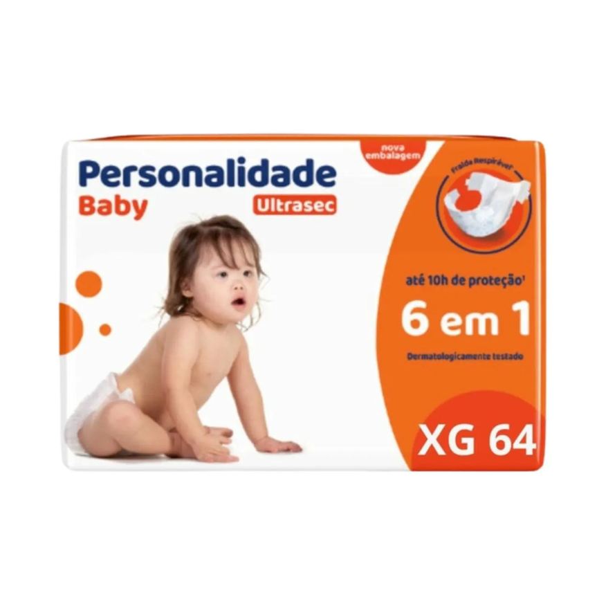 Personalidade Fralda Hiper Xxg C56 Ultrasec Conforto Total