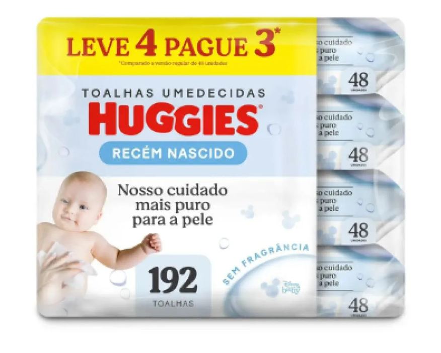 Huggies Toalhas Umedecidas Recém-nascido 192 unidades