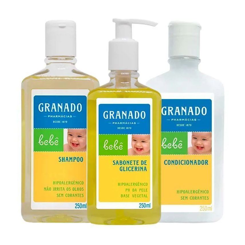 Granado Kit Shampoo + Condicionador + Sabonete Tradicional 250ml
