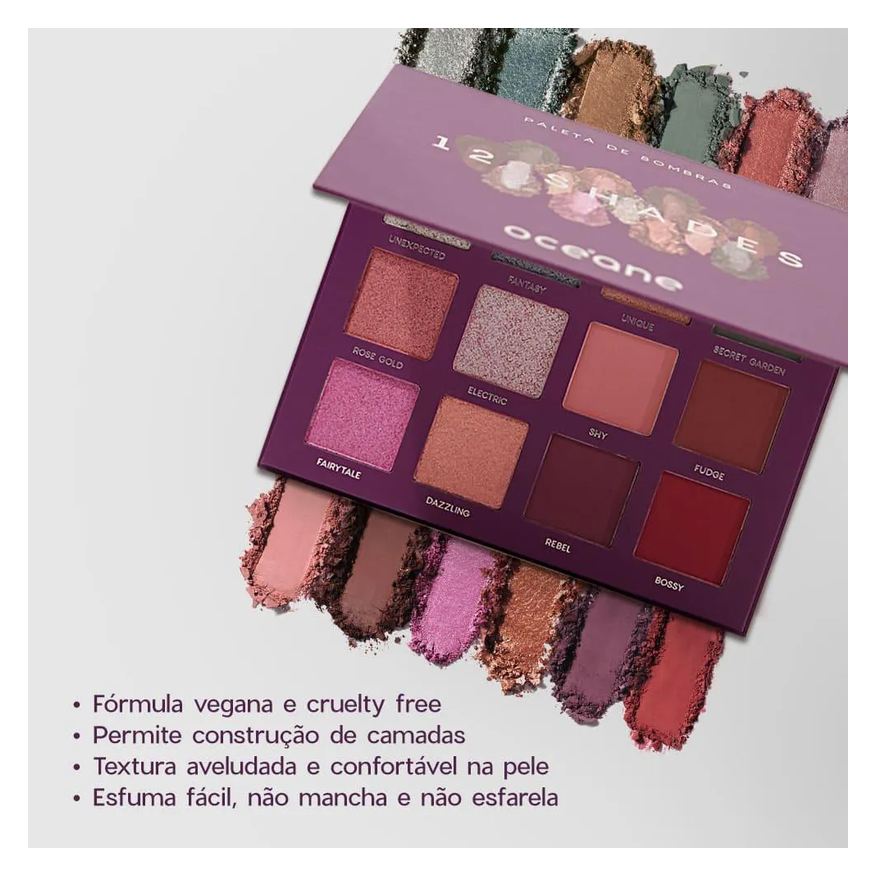de Paleta Sombras - 12 Shades Océane Purple 26,5g
