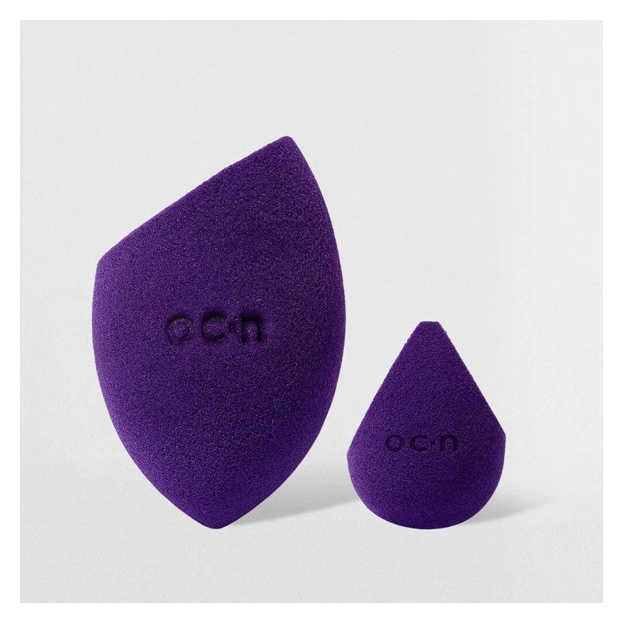 océane kit esponjas de maquiagem - flat blend e sister blend roxa purple (2 produtos)