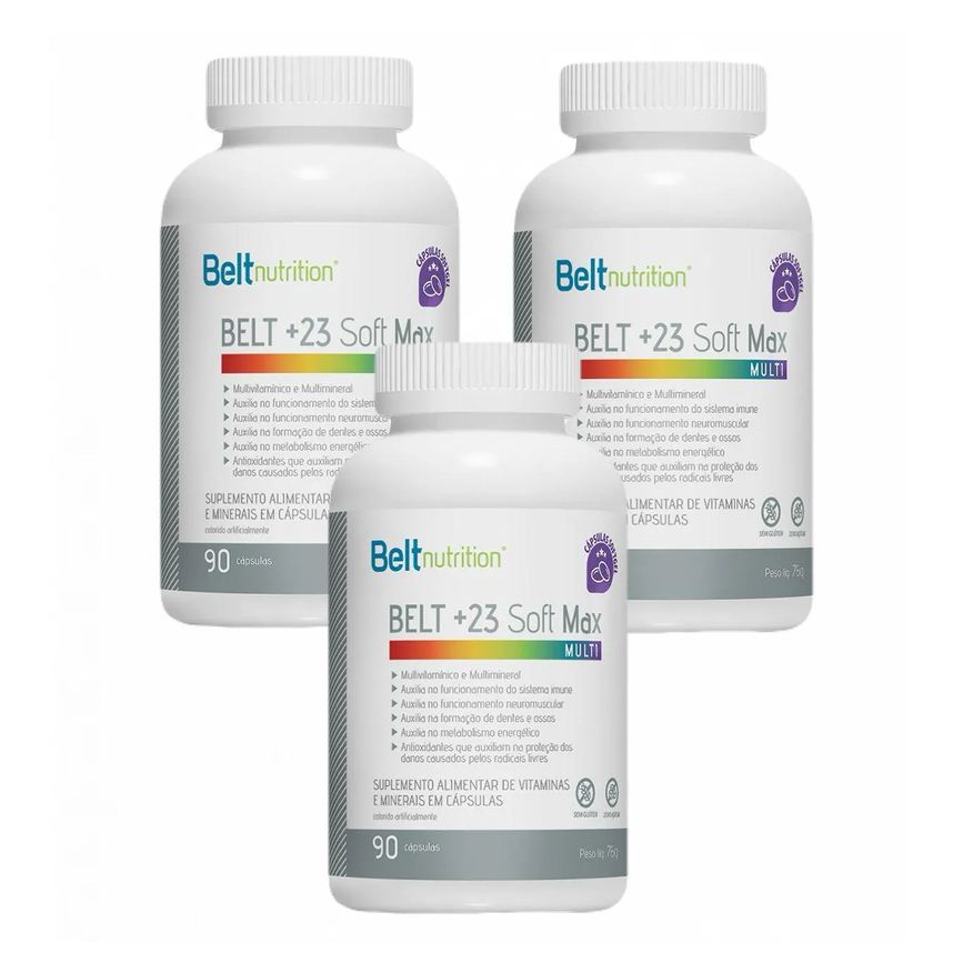 Belt Nutrition 3x Belt +23 Soft Max - 90 cápsulas