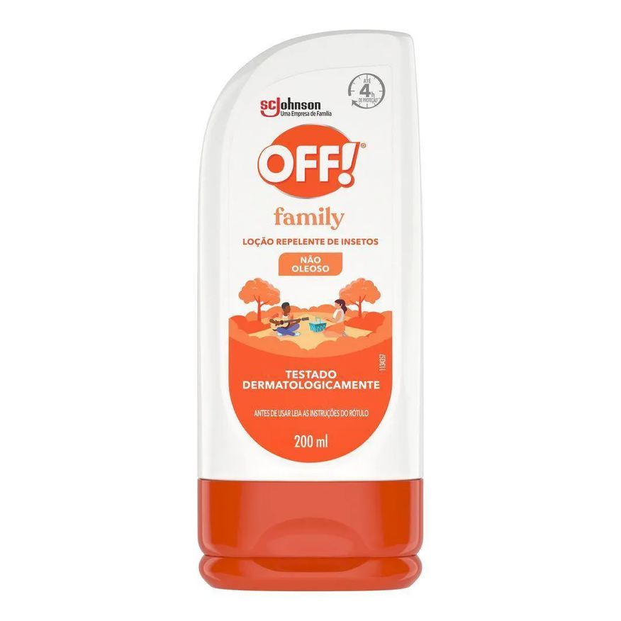 Kit 4 Repelentes Loção Off! Family 200ml Cada