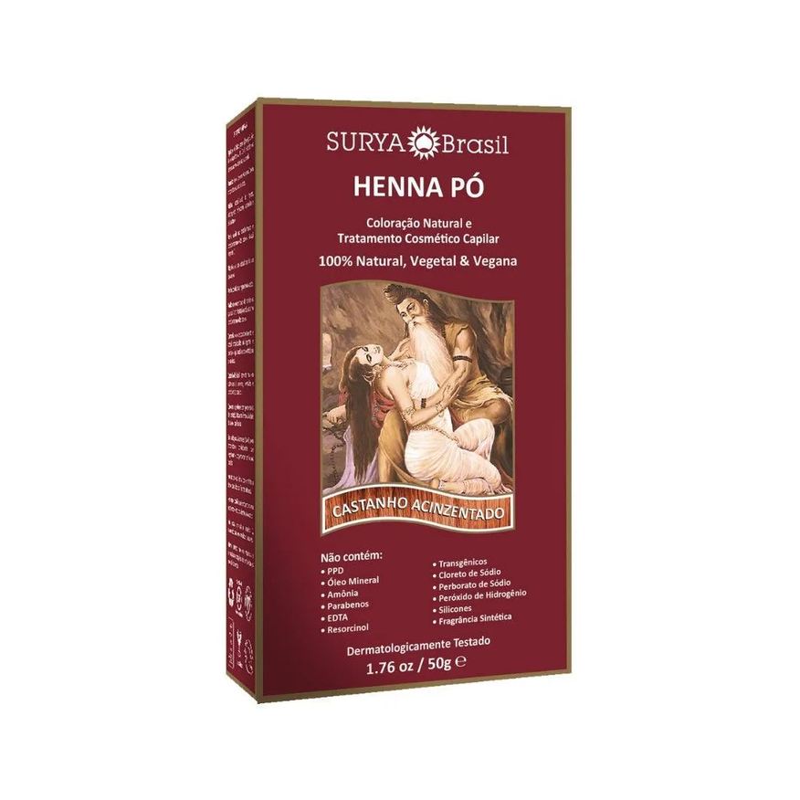 Surya Henna Pó Castanho Acizentado