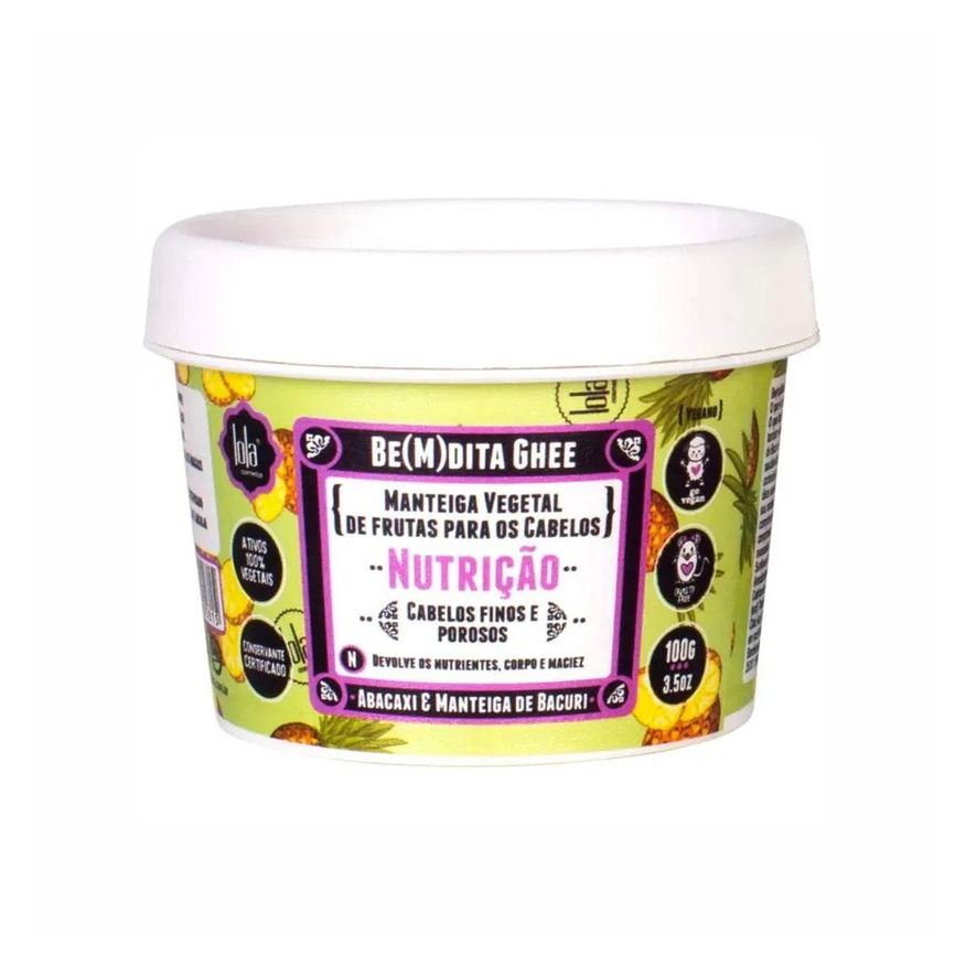 Lola Cosmetics Máscara de Hidratação Be(m)dita Ghee Nutrição Abacaxi