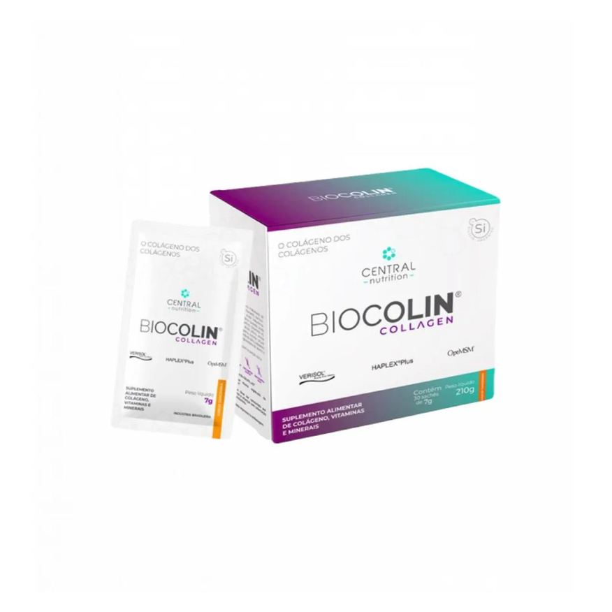 Central Nutrition Biocolin Collagen- - Tangerina 30 Sachês