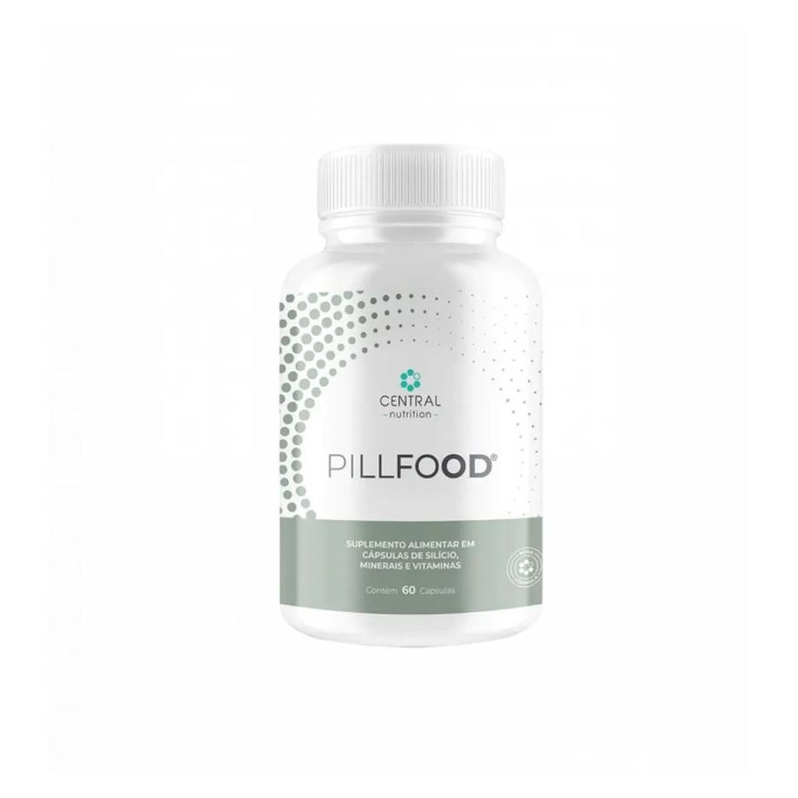 Central Nutrition Pillfood- Silício Orgânico- - 60 Cápsulas. sem Sabor