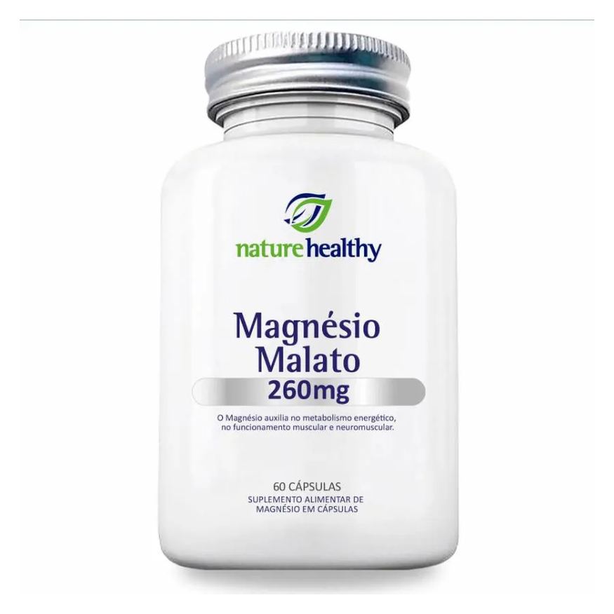 Nature Healthy Magnésio Malato 260mg 60 Cápsulas