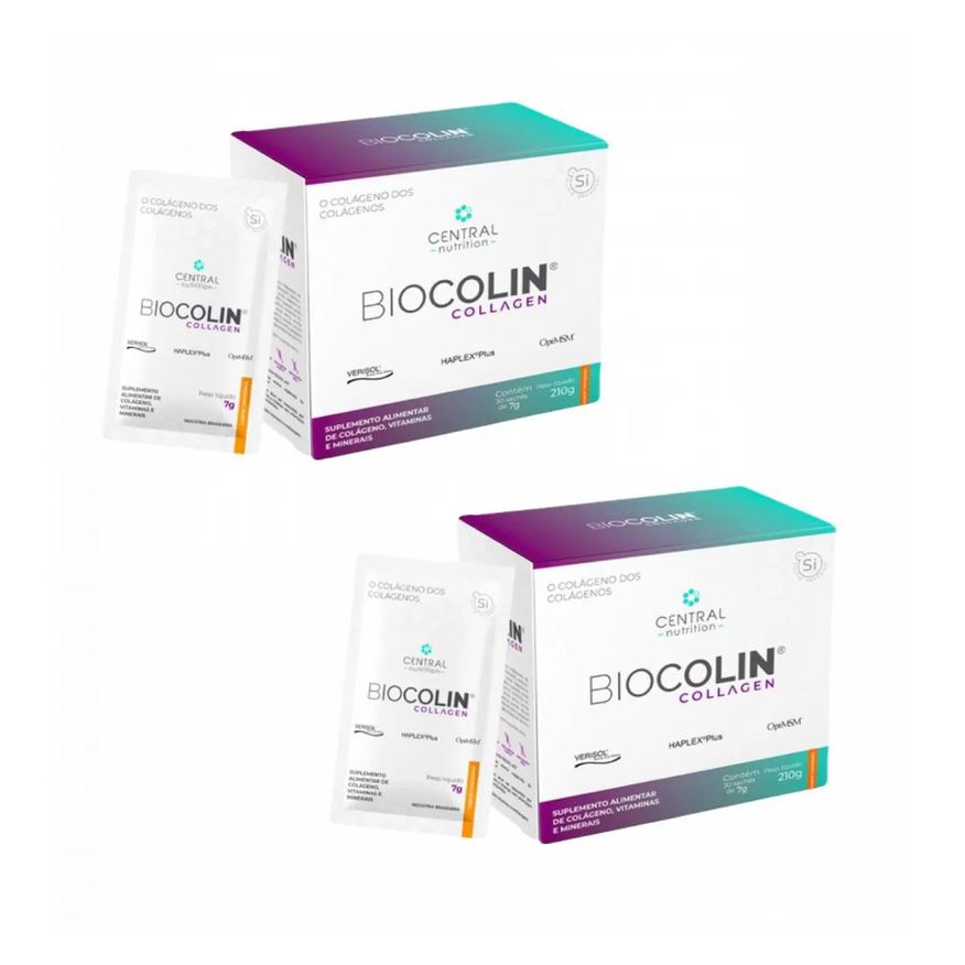 Central Nutrition 2x Biocolin Collagen - Tangerina 30 Sachês