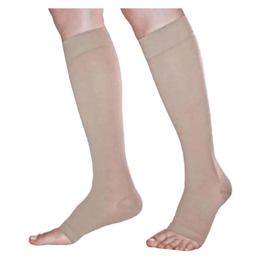 Sigvaris Meia 3/4 Basic 20-30mmhg Aberta Natural Tam G2