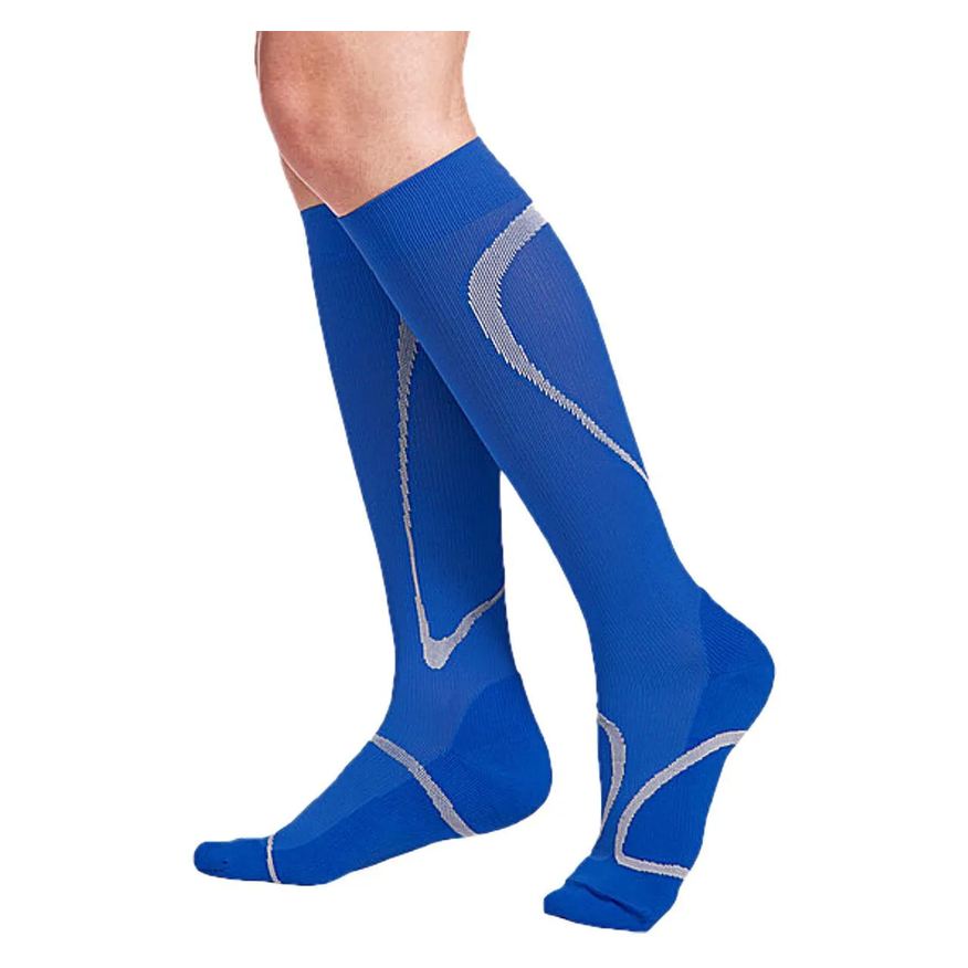 Sigvaris Meia 3/4 Esportiva Perfomance - 20-30mmhg - Azul - Tamanho P2