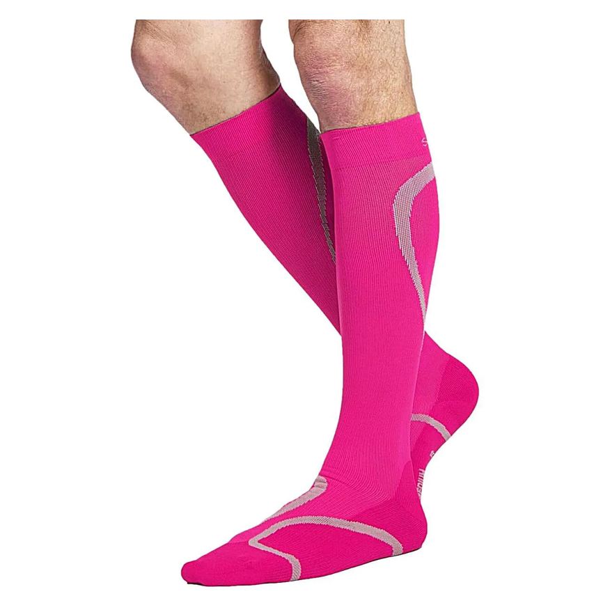 Sigvaris Meia 3/4 Esportiva Perfomance - 20-30mmhg - Pink - Tamanho P2