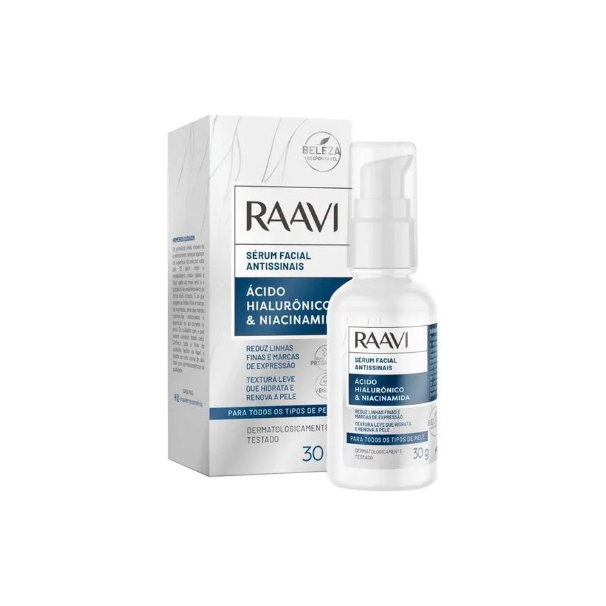 Raavi Sérum Facial Antissinais Ácido Hialurônico 30g