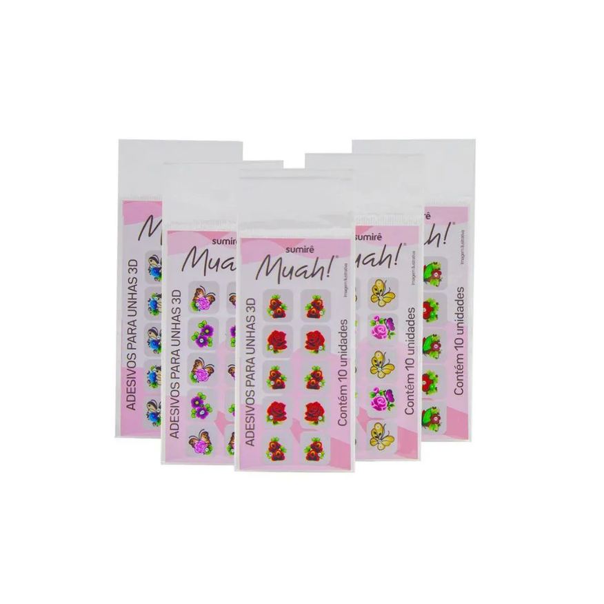 Muah Kit Adesivos de Unha (5 Unidades)