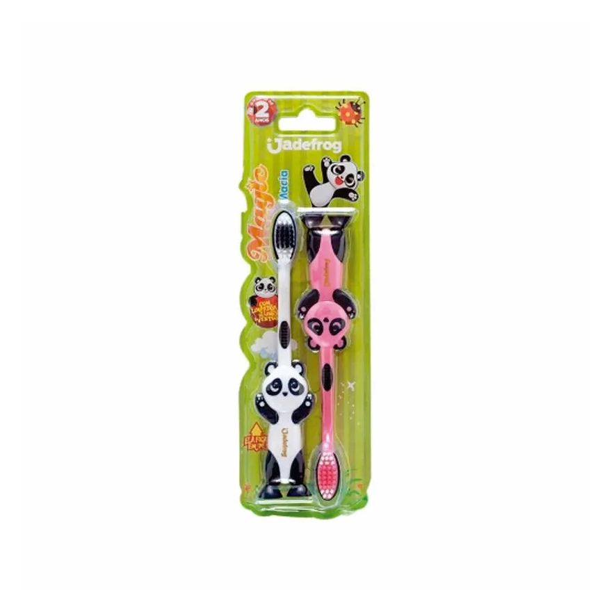 Bauny Escova Dental Infantil Jadepro Magic Kids Macia com 2un