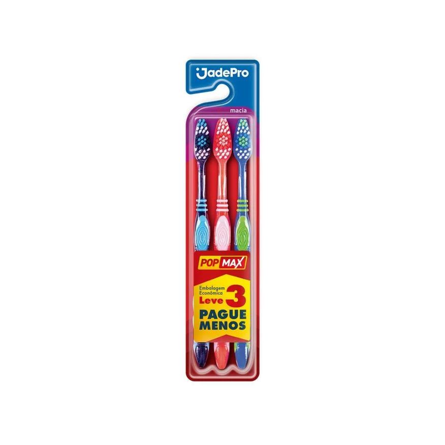 Bauny Escova Dental Jadepro Popmax com 3un