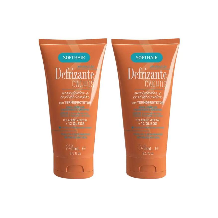 Soft Hair Defrizante 240ml Cachos - Kit C / 2un