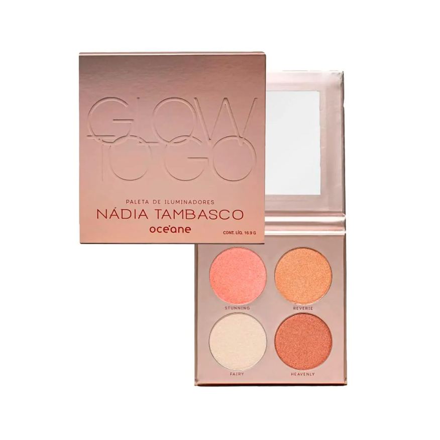 Océane Nádia Tambasco By Oceane Paleta de Iluminadores Glow To Go