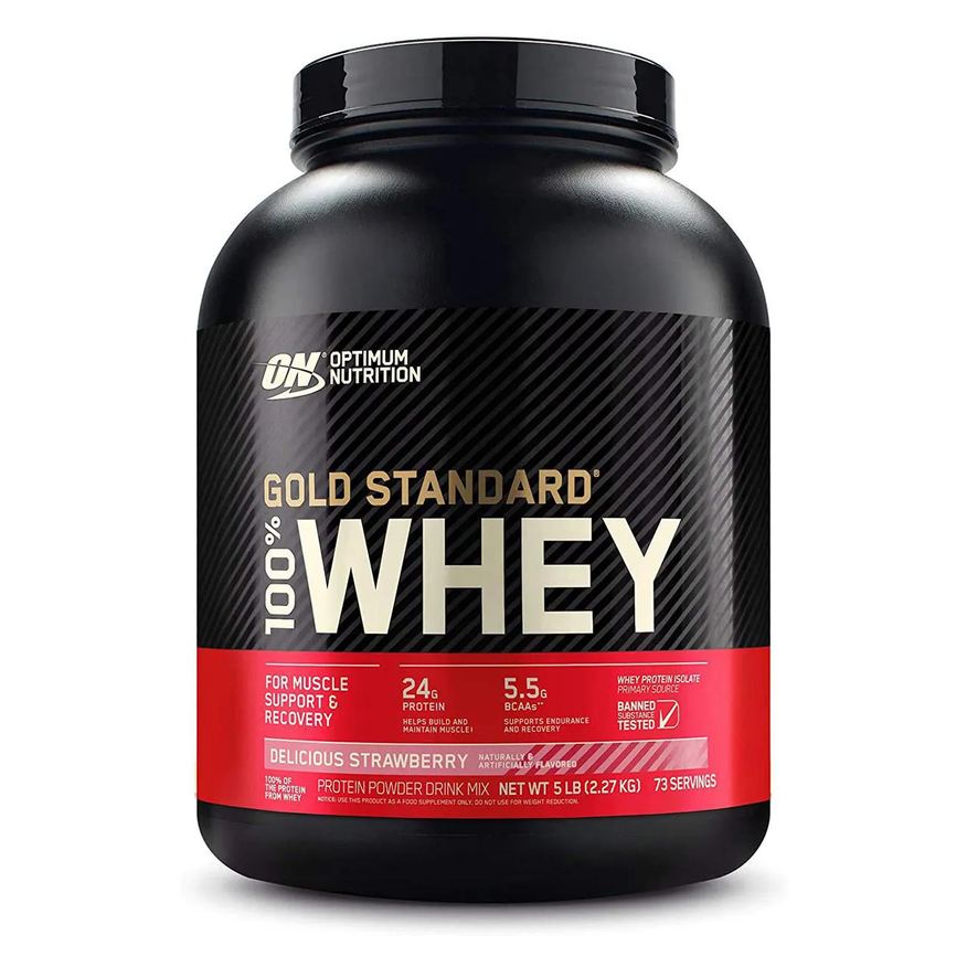 Optimum Nutrition Whey Gold Standard 2.270kg (5lbs) - Morango