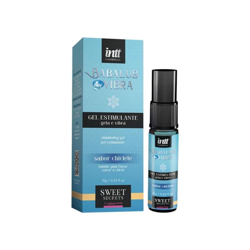 Intt Cosméticos Lubrificante Babalub Vibra Ice Chiclete