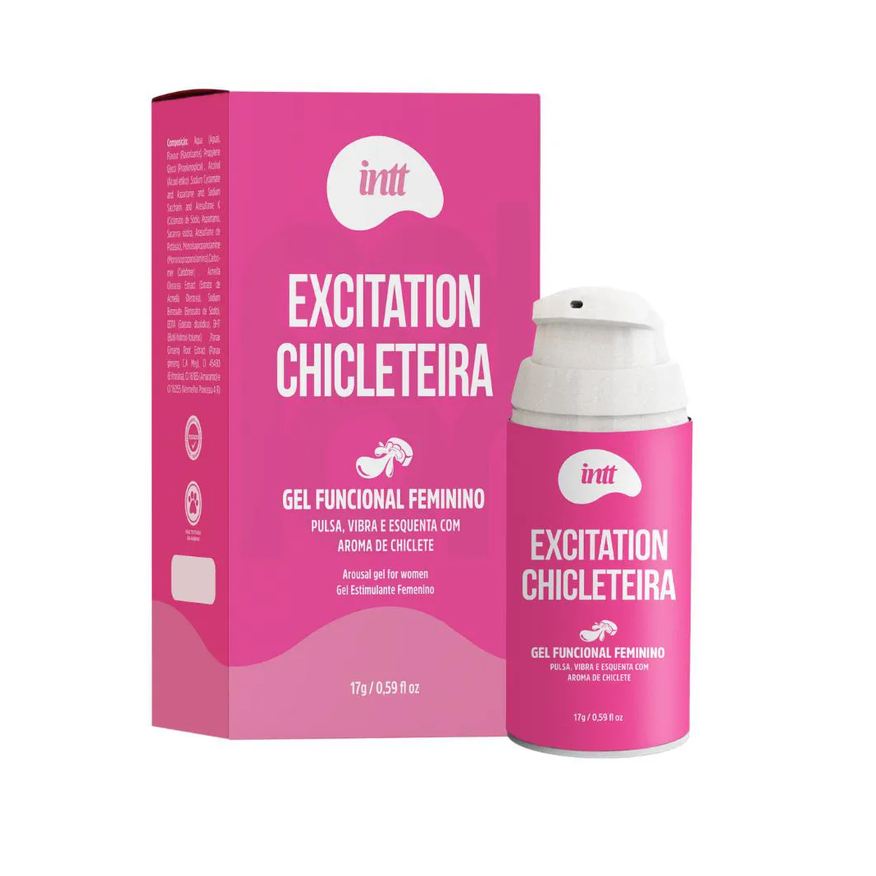 Intt Cosméticos Gel Excitation Feminino Chicleteira Sabor Chiclete