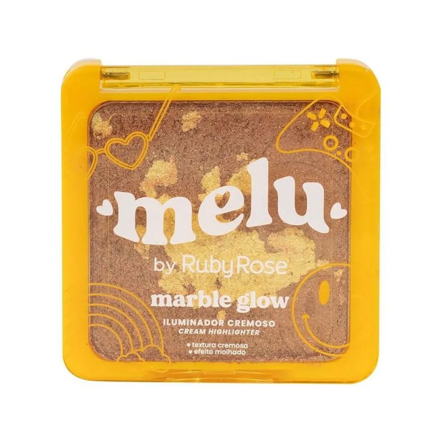 Ruby Rose Iluminador Cremoso Marble Glow Beach Sunset - Melu By