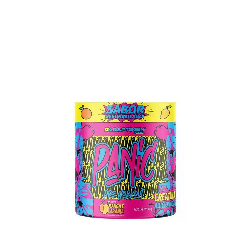 Adaptogen Science Panic Pré Workout Adaptogen Manga com Laranja 300g