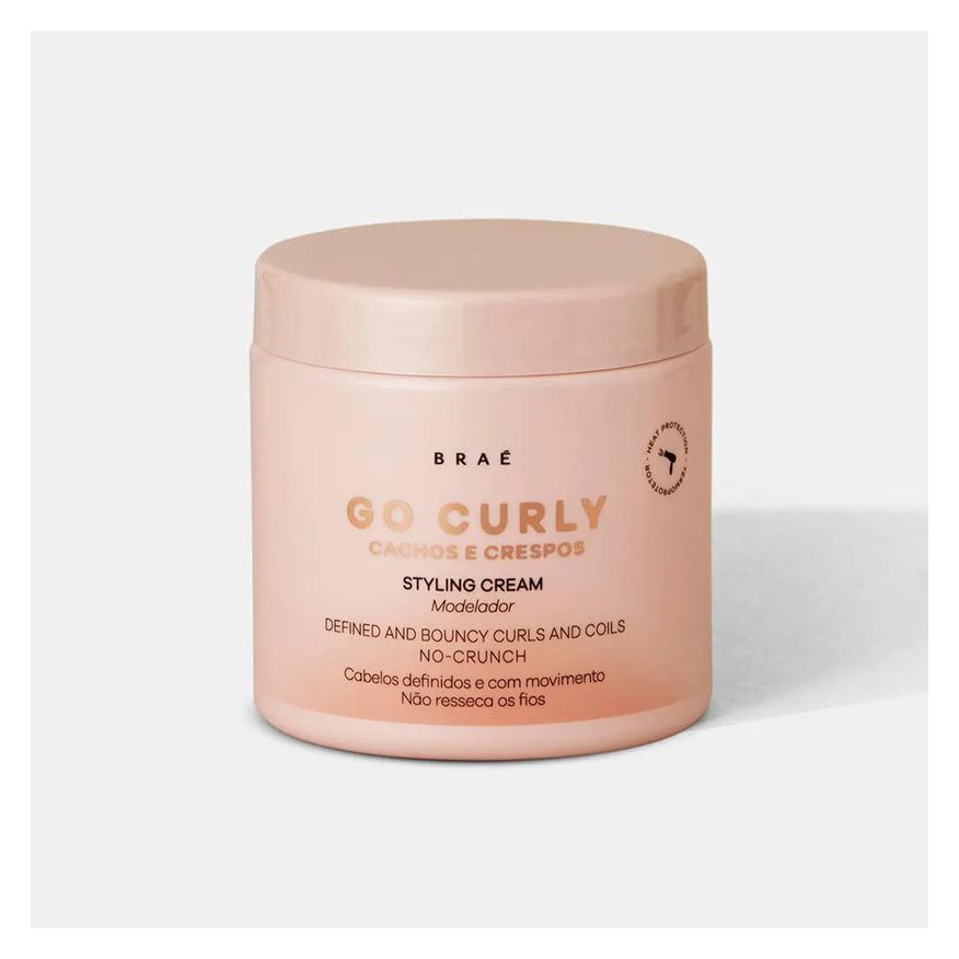 Braé Go Curly Cachos e Crespos Styling Cream 500g