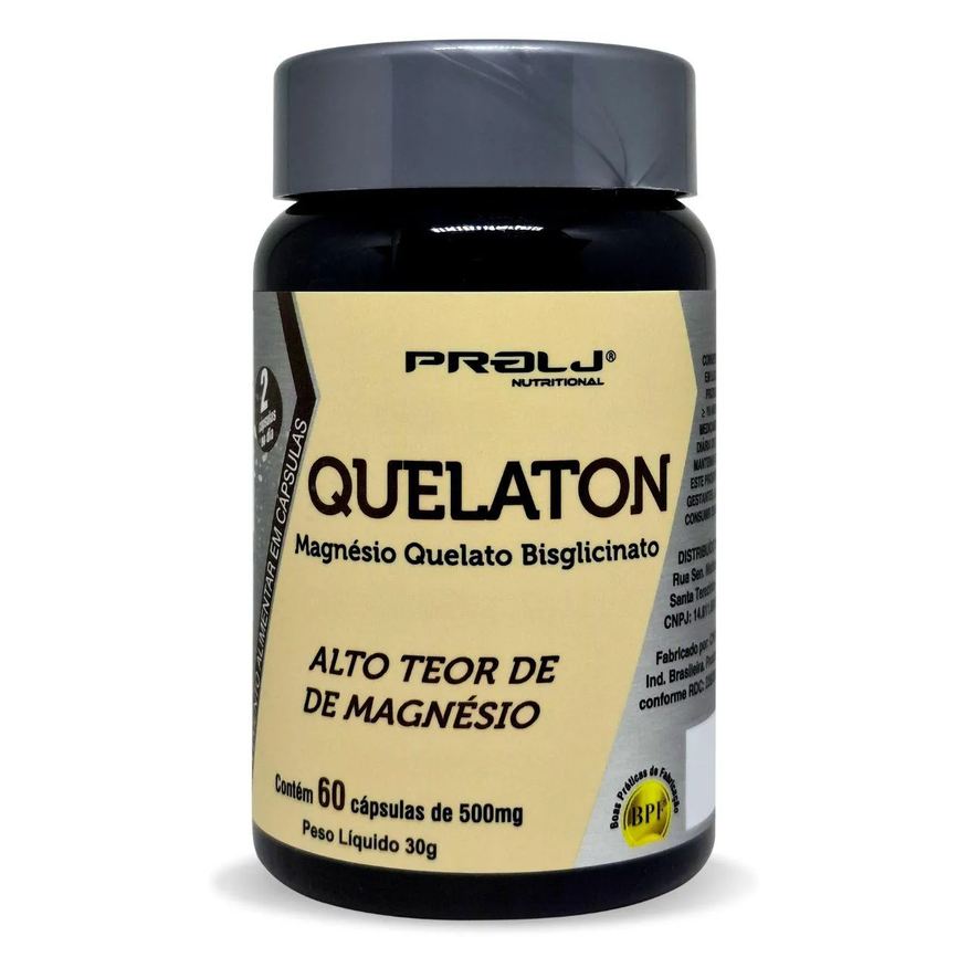 Prolj Quelaton Magnésio Quelato Bisglicinato 1000mg na Porção 60 cápsulas Nutritional