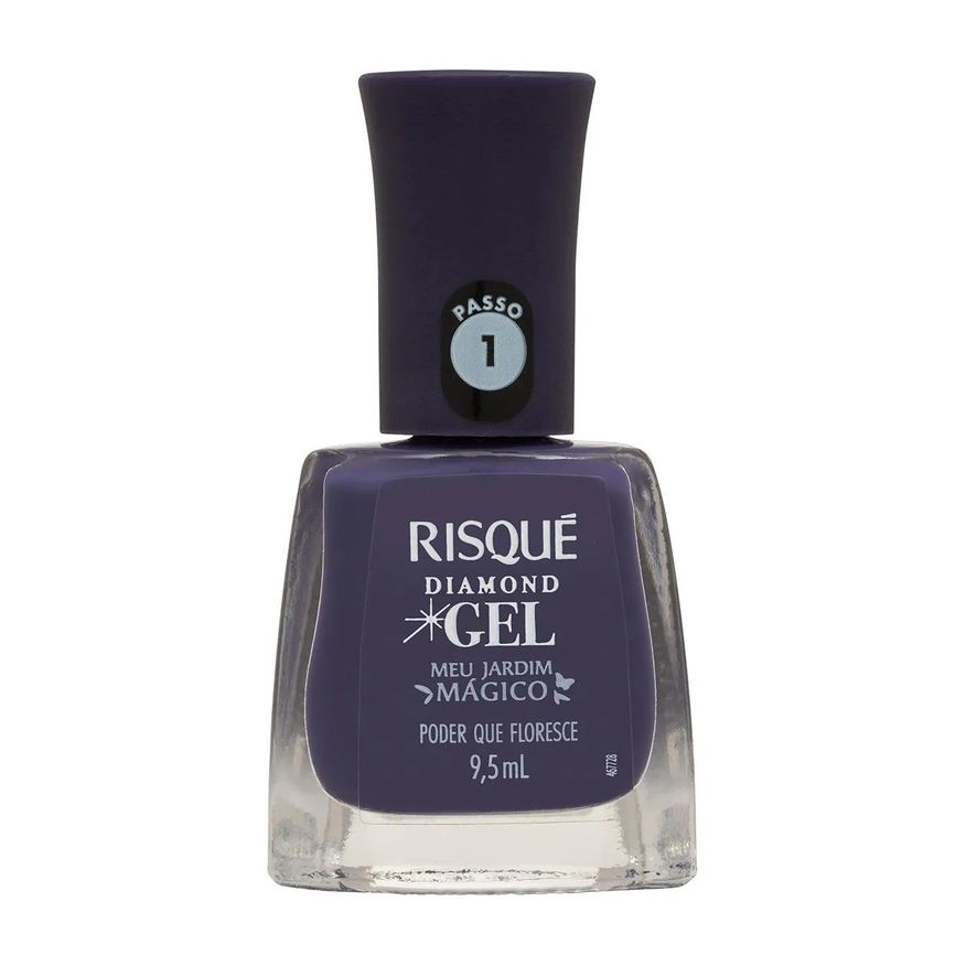 Risqué Esmalte Cremoso Diamond Gel Meu Jardim Mágico 9,5ml - Poder que Floresce