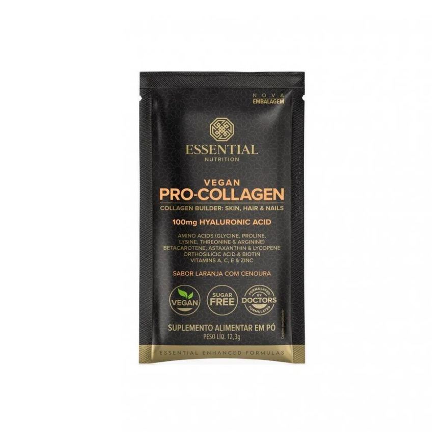 Essential Nutrition Vegan Pro Collagen (11g) - Sabor: Laranja C/ Cenoura