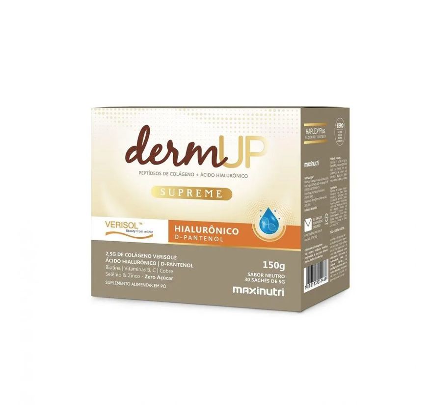 Maxinutri Dermup Supreme Verisol + Ácido Hialurônico (30 Sachês 5g) - Sabor: Neutro