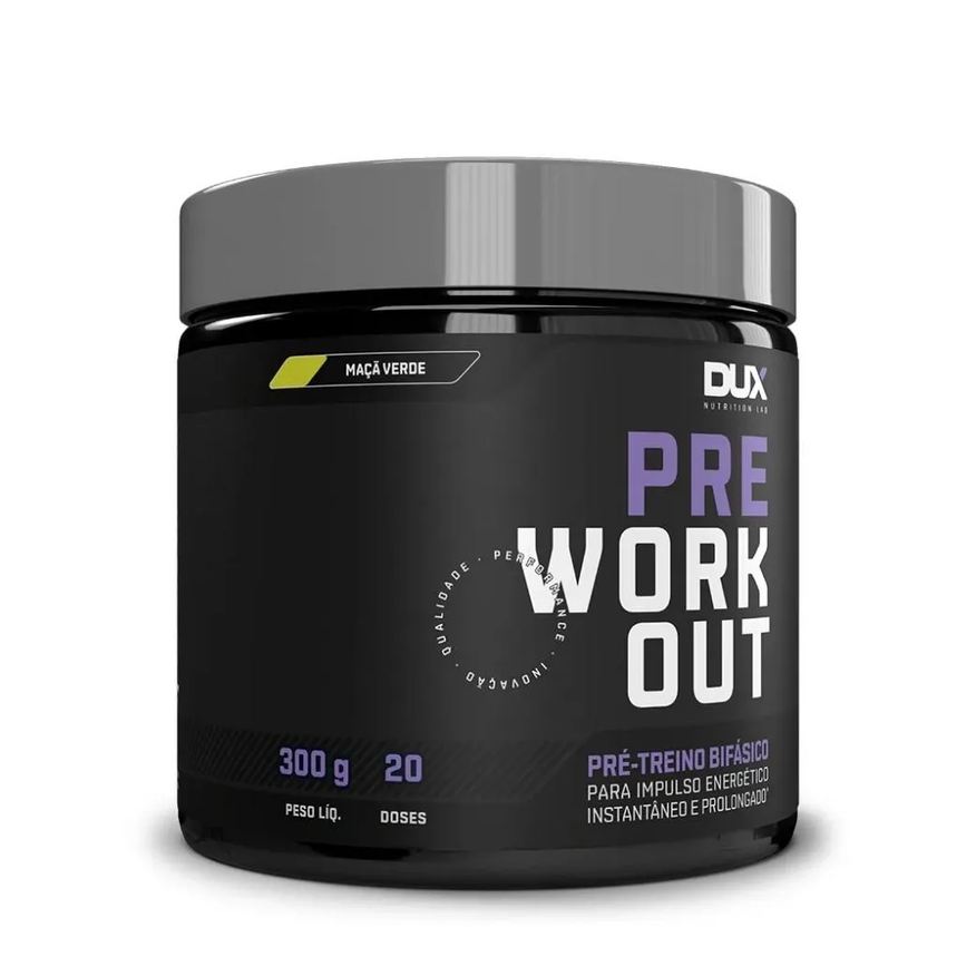 Dux Pre Workout Original (300g) - Sabor: Maçã Verde