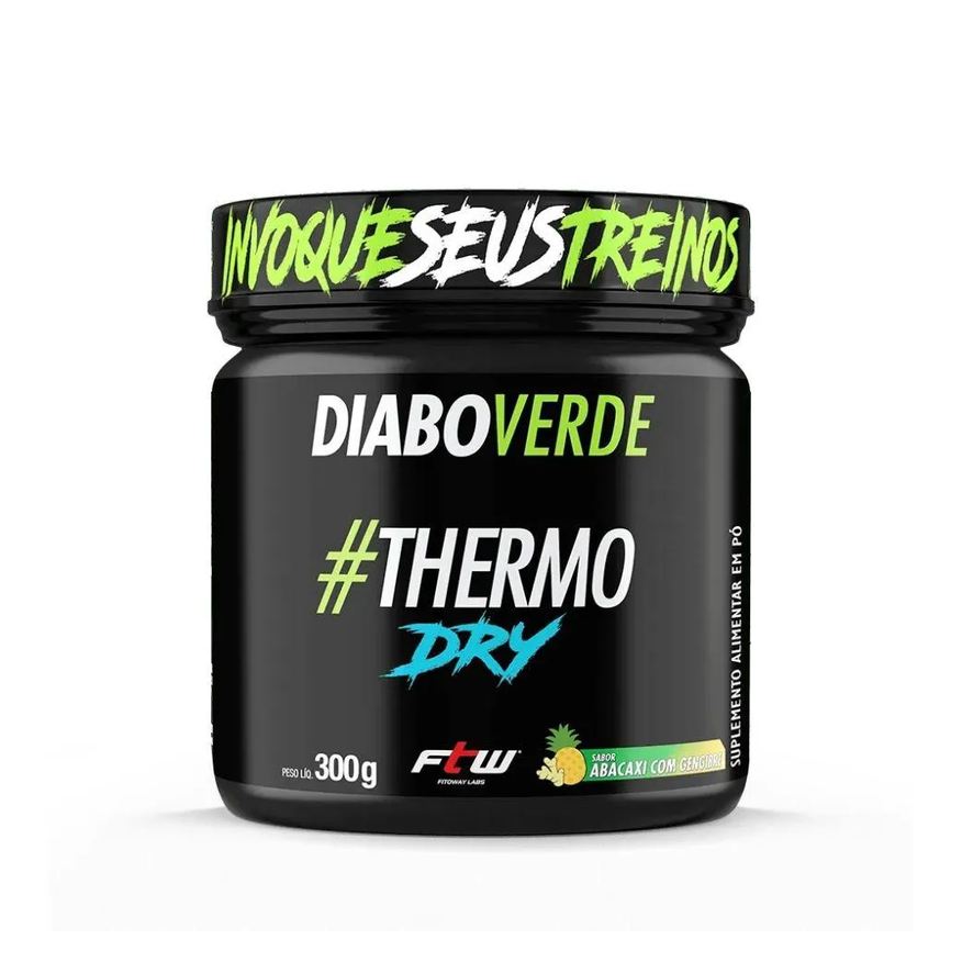 Ftw Sports Nutrition Diabo Verde #Thermo Dry (300g) - Sabor: Abacaxi C/ Gengibre
