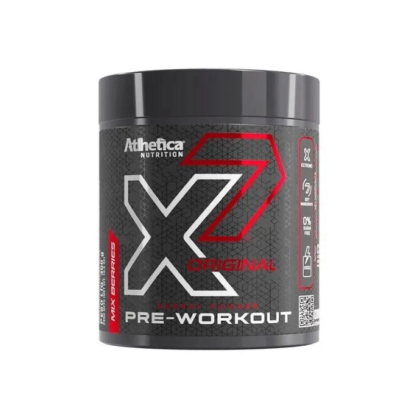 Atlhetica Nutrition X7 Original Pre-Workout (300g) - Sabor: Mix Berries
