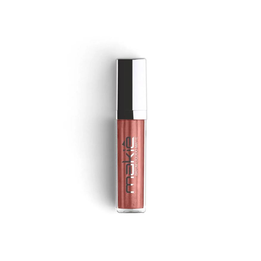 Makiê Batom Liquido Metalico Peach Up